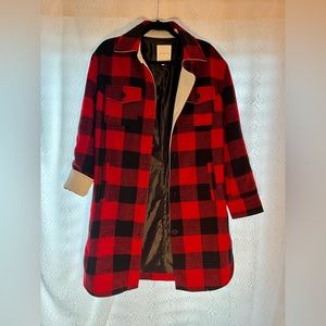 Avec Les Filles Shaket Plaid Coat